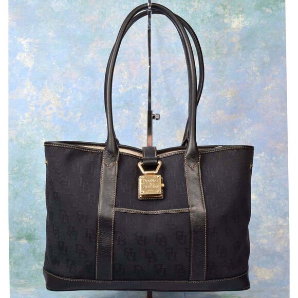 Dooney & Bourke Large Double Handled Signature Canvas & Leather Tote - Picture 1 of 13